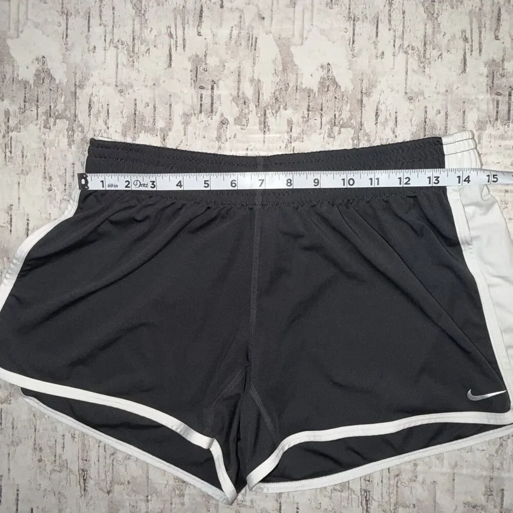 Nike Dri-FIT Women’s Medium Black White Running Athletic Shorts M